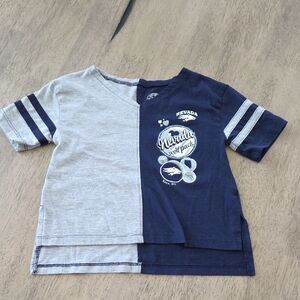 Rivalry Threads Two-Tone Navy & Light Gray Kids Tee